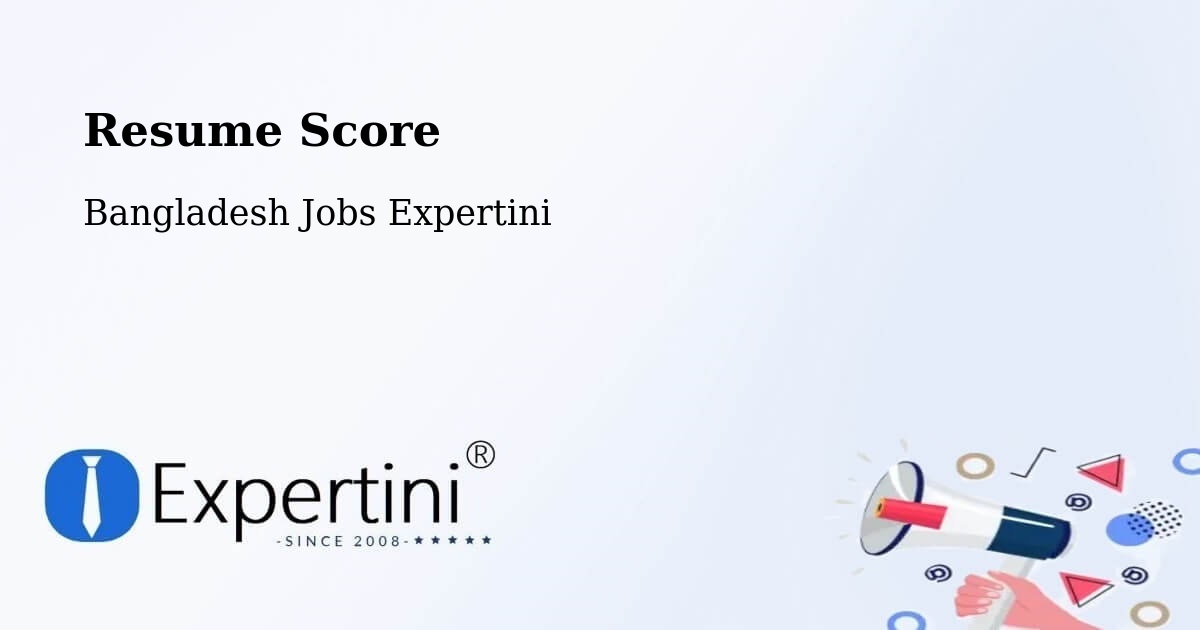 Resume Score & Job Description Match Tool – Jhingergācha - Bangladesh Jobs Expertini